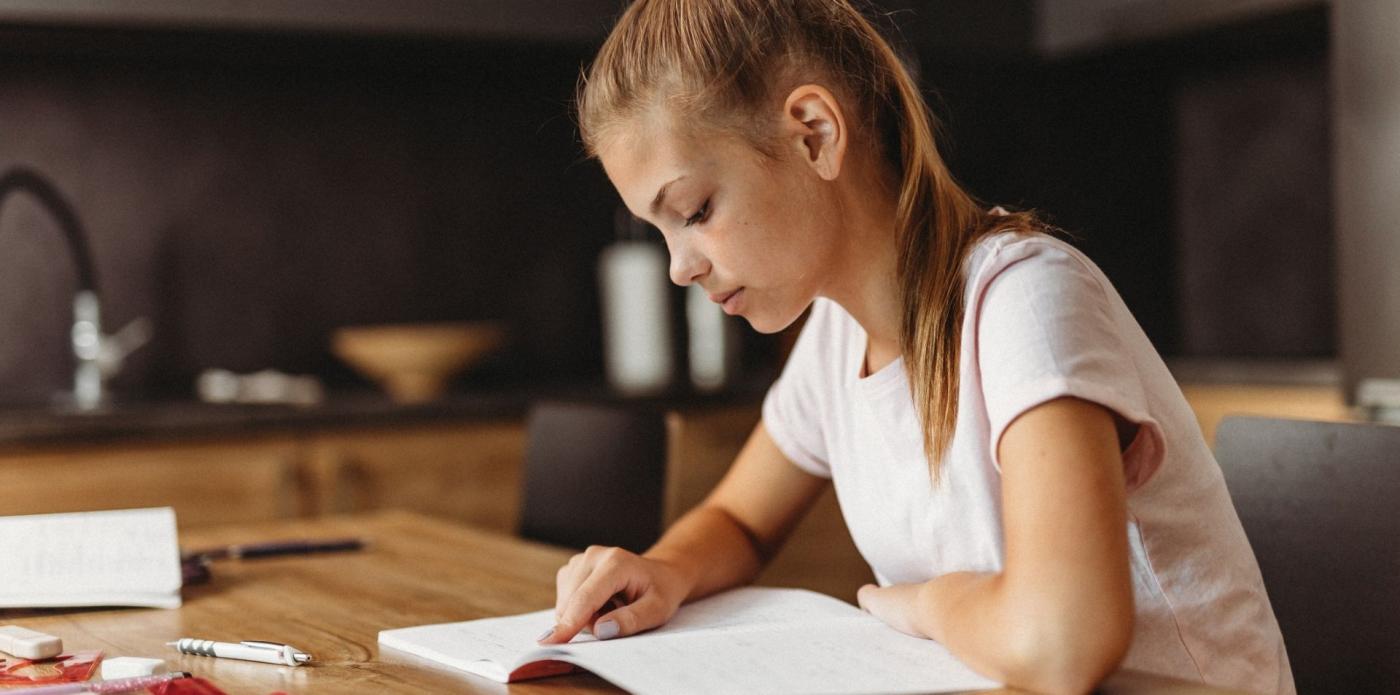 bambina, ragazza, adolescente, scuola, studentessa, studiare, studio, grammatica, lingua italiana, libro, quaderno, istruzione, liceo, adolescenti, scrivere, scrittura, lettrice, regole, errori, lezione, lezioni
