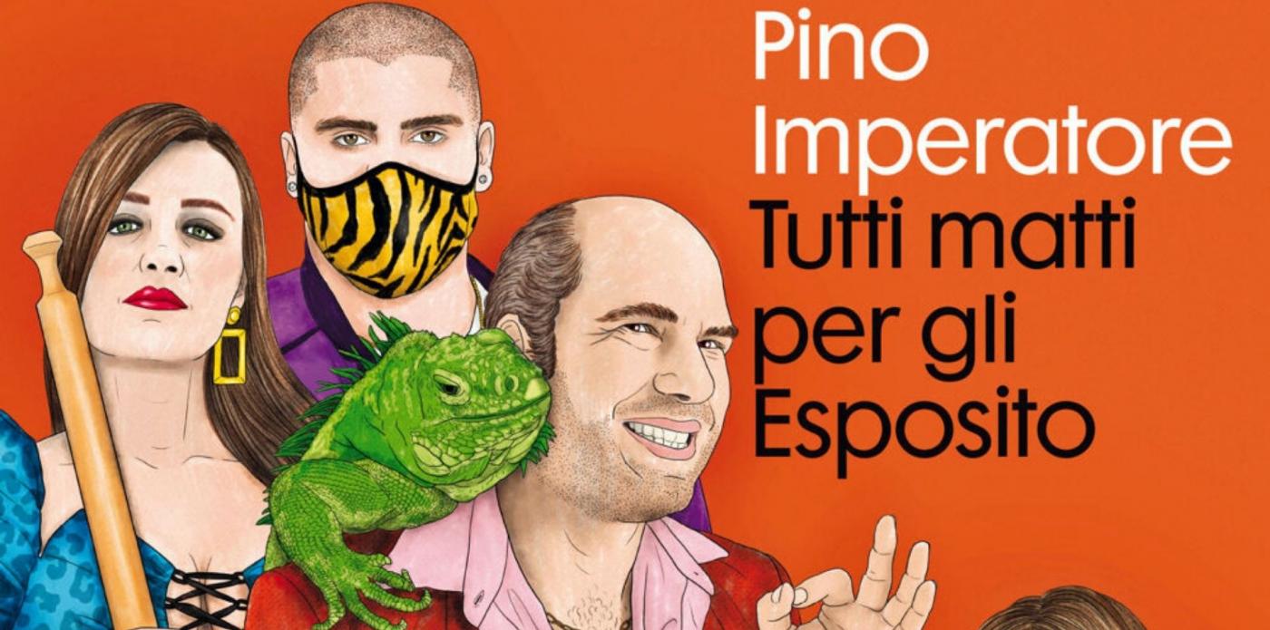 Dettaglio della copertina del libro Tutti matti per gli Esposito di Pino Imperatore