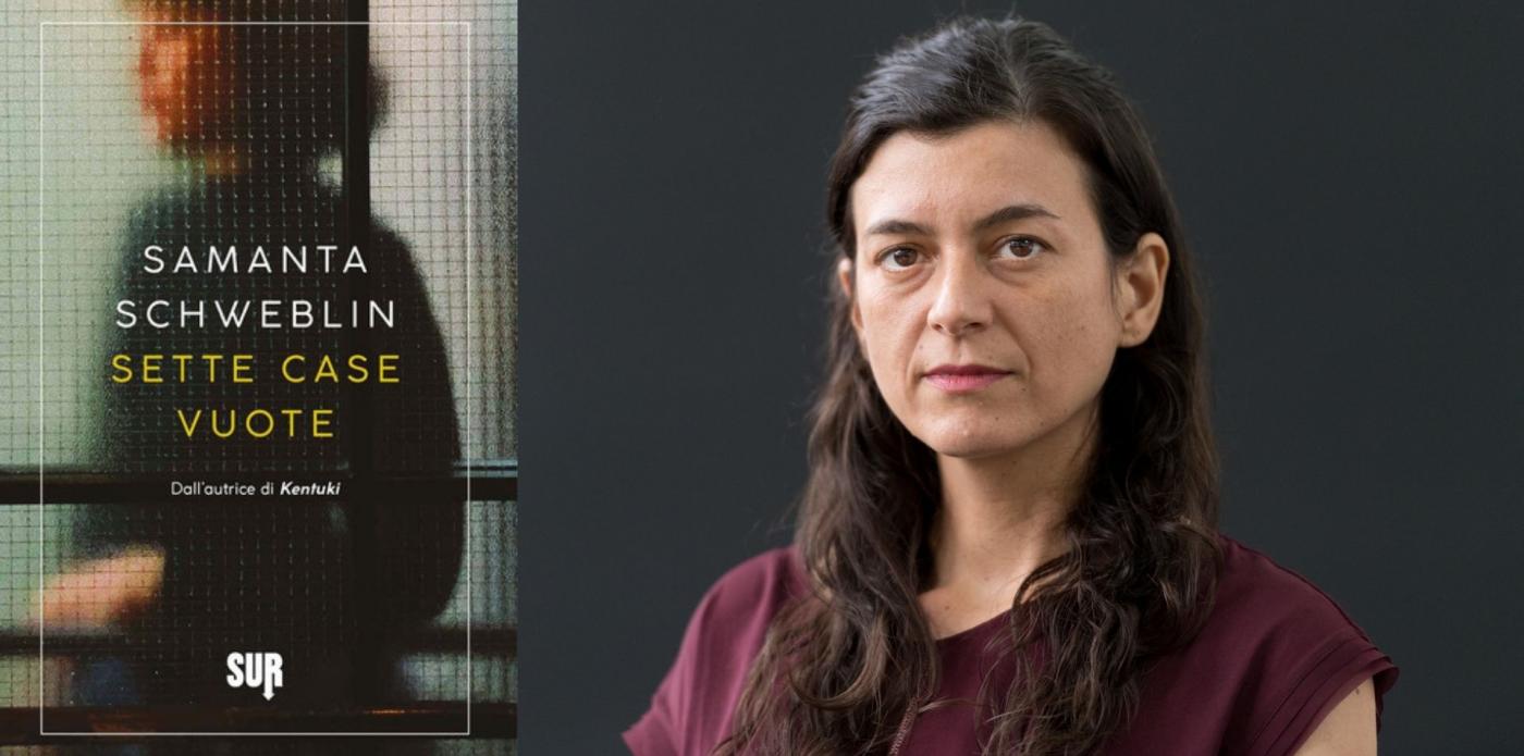 Copertina del libro Sette case vuote e mezzobusto dell'autrice, Samanta Schweblin