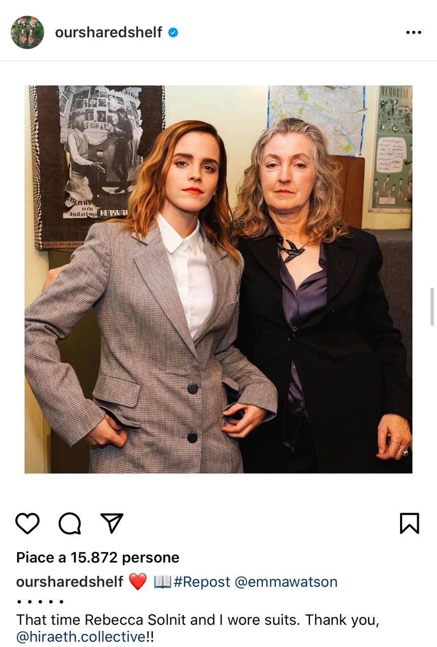 Emma Watson e Rebecca Solnit