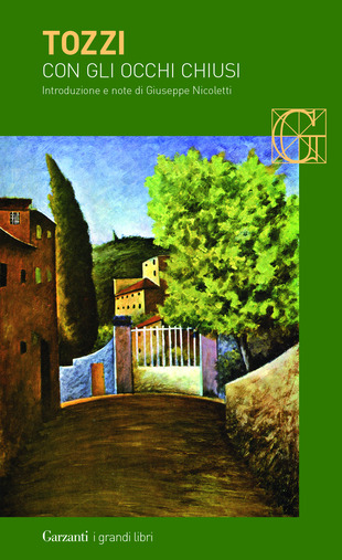 Copertina del libro Con gli occhi chiusi, uno dei romanzi di formazione italiani più importanti del primo Novecento