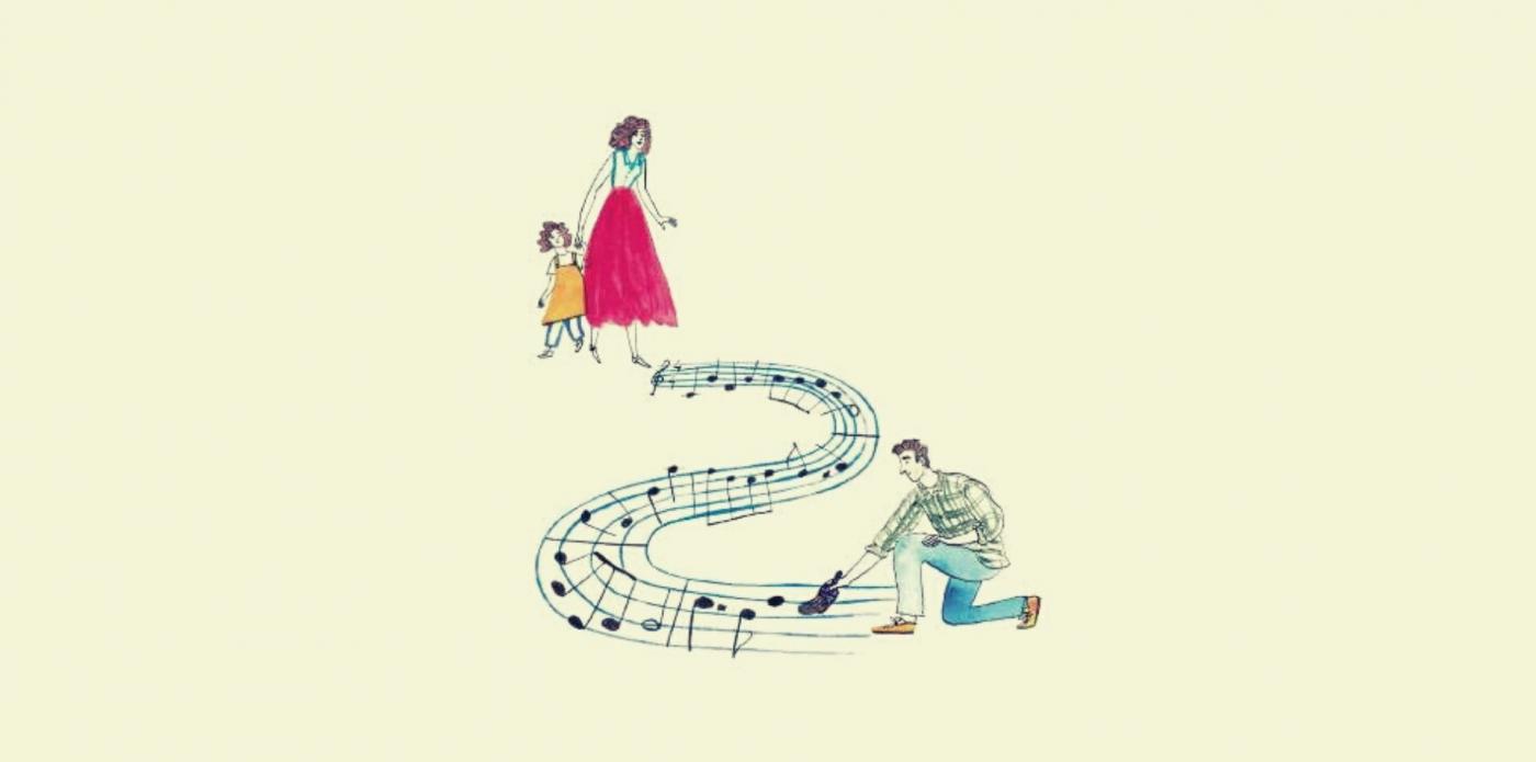 Illustrazione di copertina del libro Solo una canzone