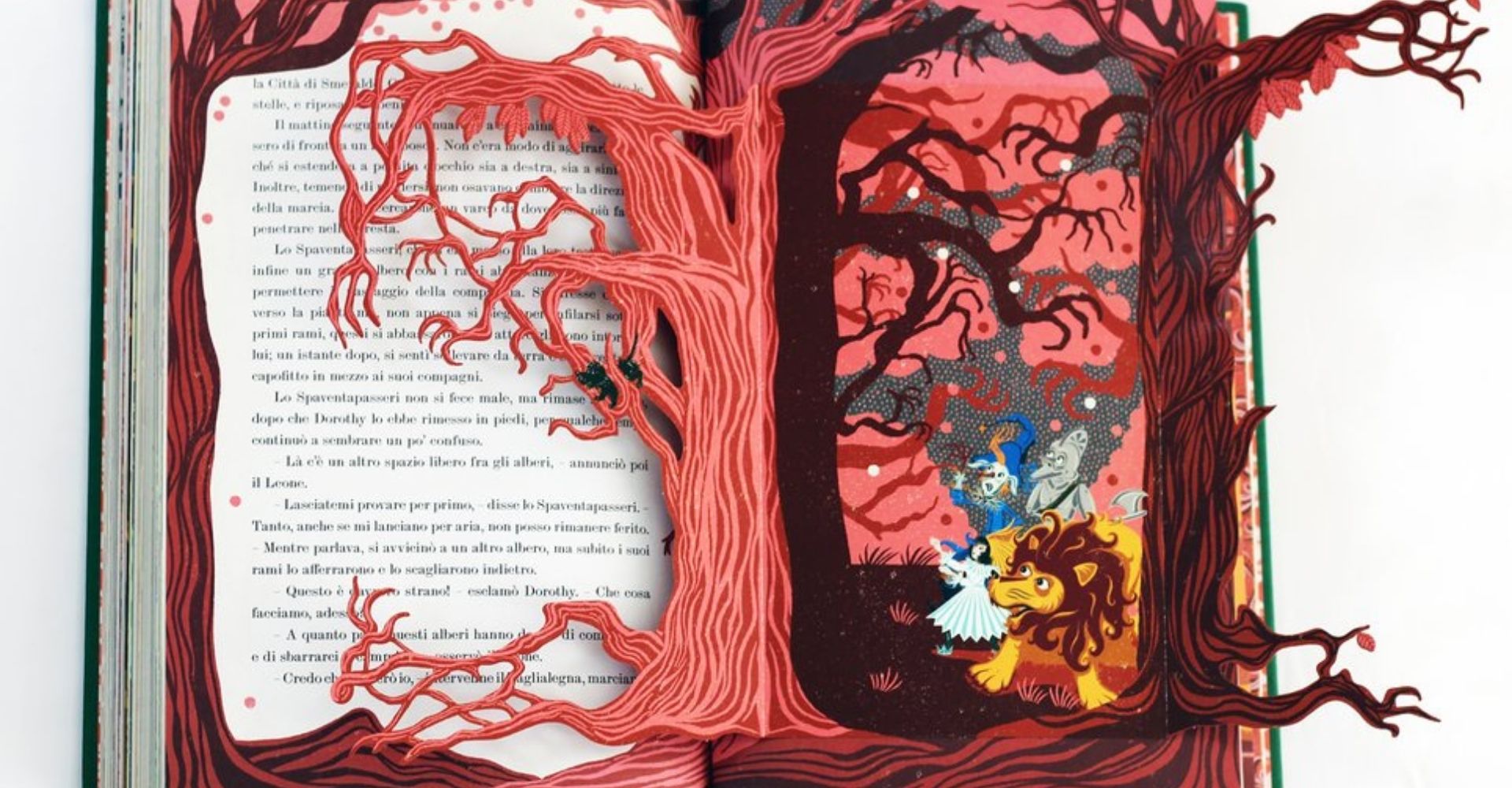 Dettaglio di un'illustrazione contenuta nel libro Il meraviglioso mago di Oz pubblicato da L'ippocampo edizioni