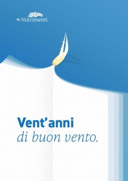 Immagine celebrativa dei vent'anni della casa editrice Nutrimenti