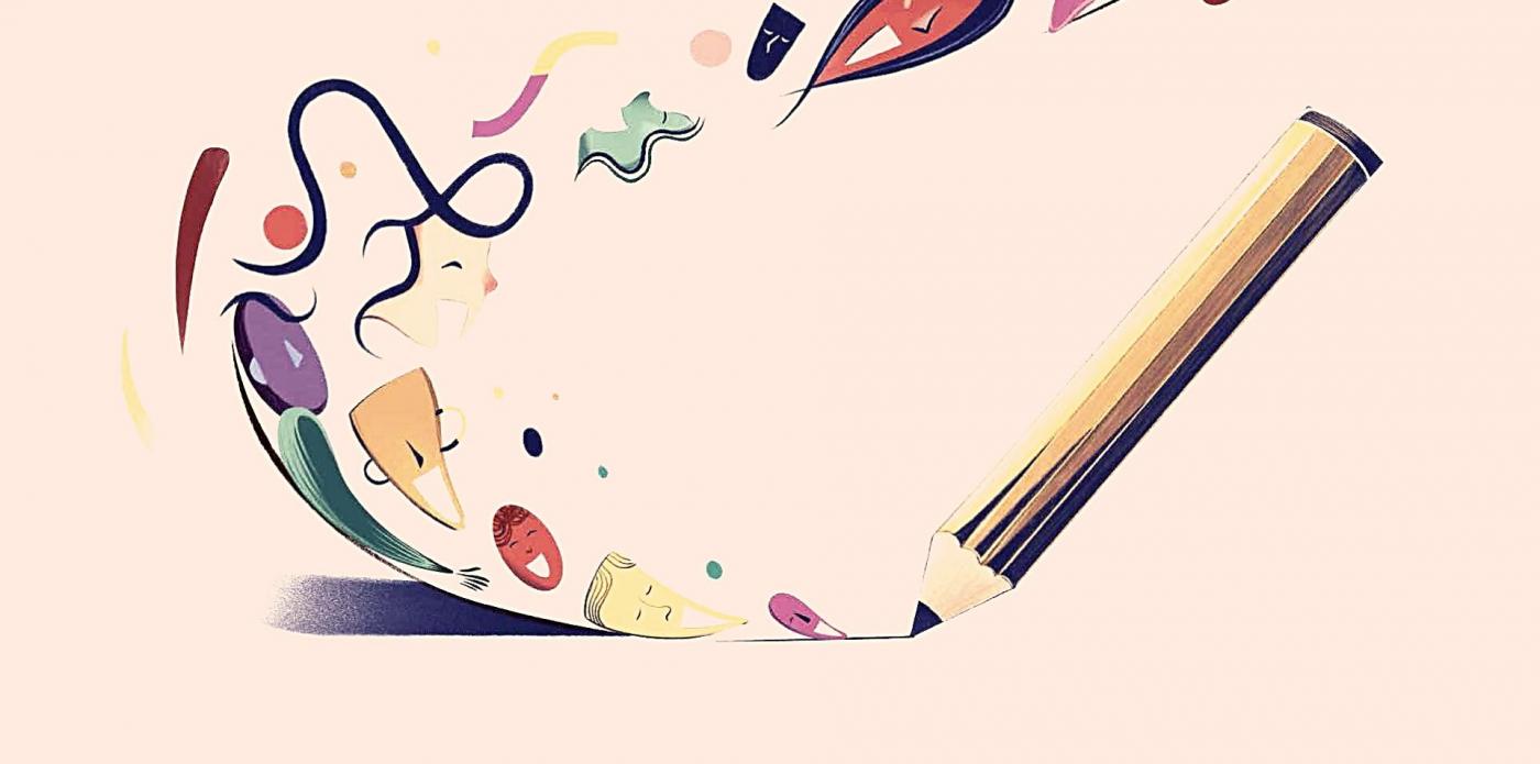 Illustrazione tratta dal manifesto di Rizzoli Education dedicato alla parità di genere e all'inclusività