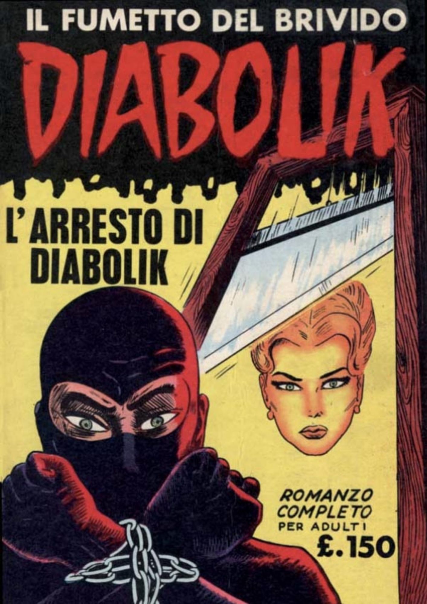 Diabolik copertina del terzo numero: Eva Kant 1963