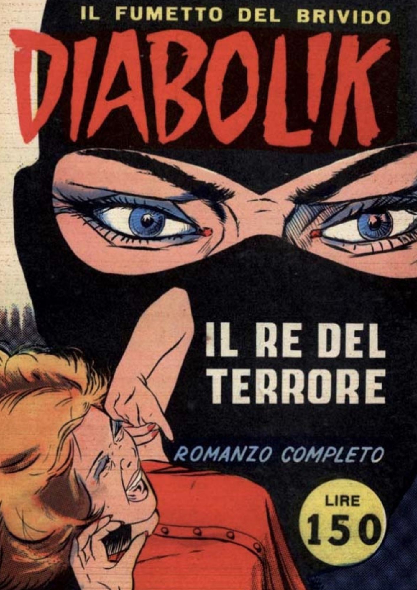Copertina primo numero Diabolik 1962