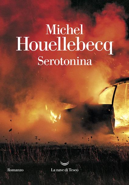 Copertina del romanzo Serotonina di Houellebecq 