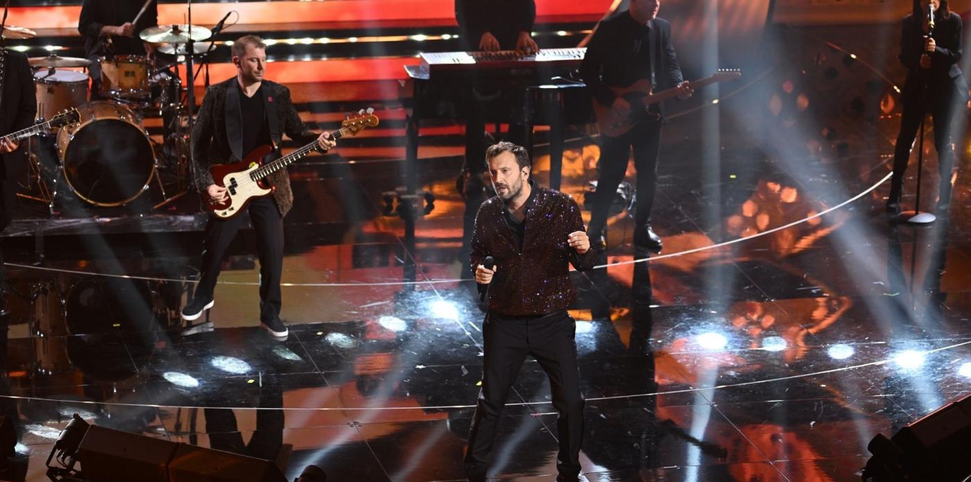 Cesare cremonini al festival di sanremo - getty editorial febbraio 2022