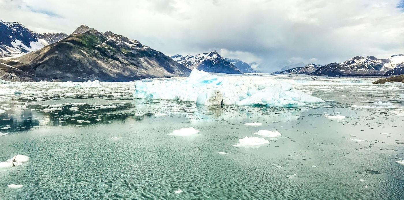 Paesaggio in America ghiaccio lago natura salvaggia Stati Uniti