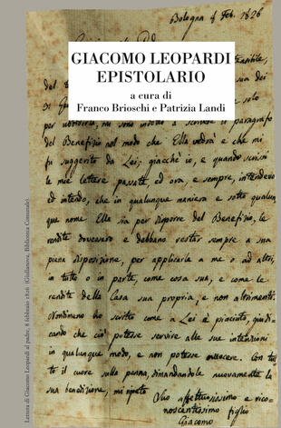 Copertina dell'epistolario di Giacomo Leopardi