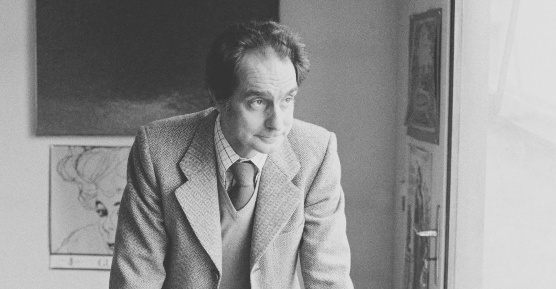 Mezzobusto dello scrittore italiano Italo Calvino