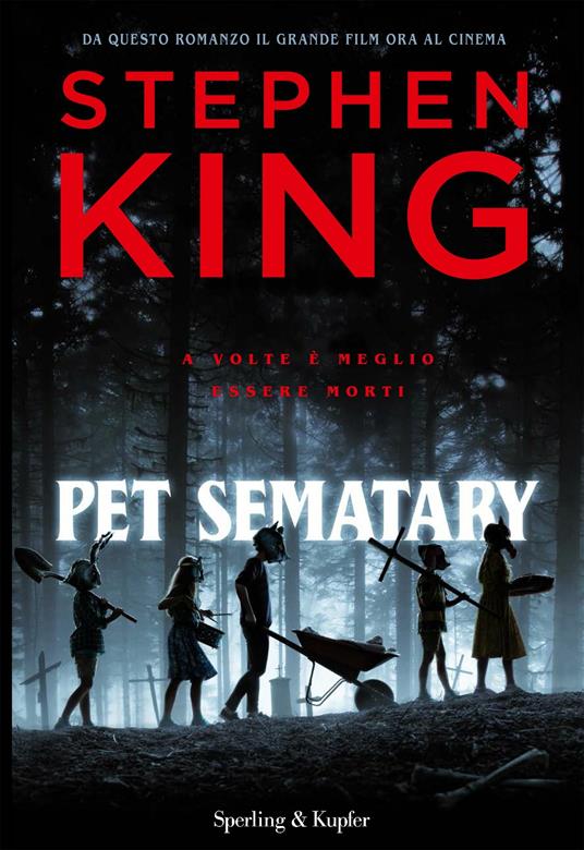 copertina del libro di stephen king per sematary