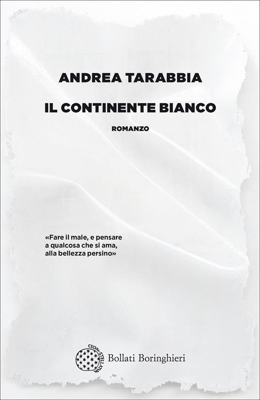 copertina del romanzo il continente bianco di andrea tarabbia