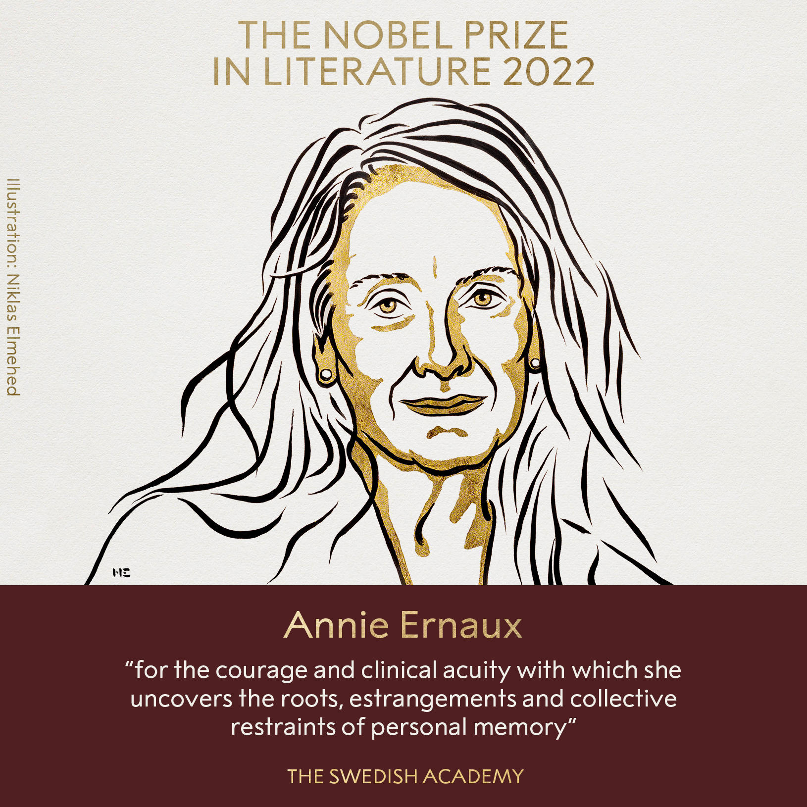 Annie Ernaux Premio Nobel 2022