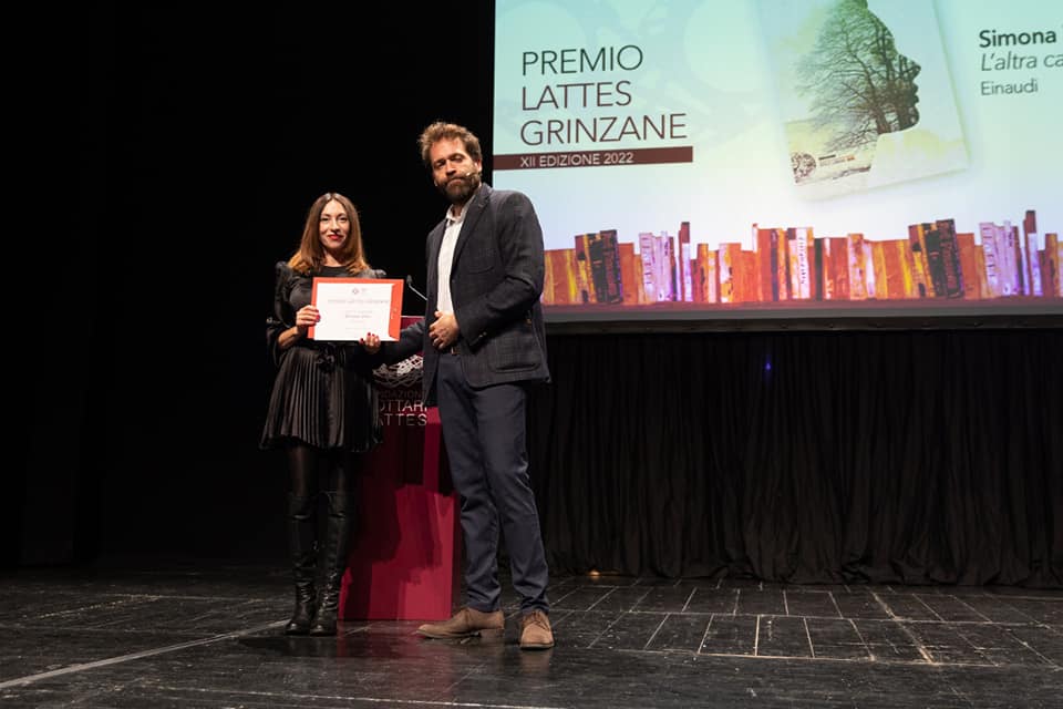 Simona Vinci alla cerimonia del Premio Lattes Grinzane