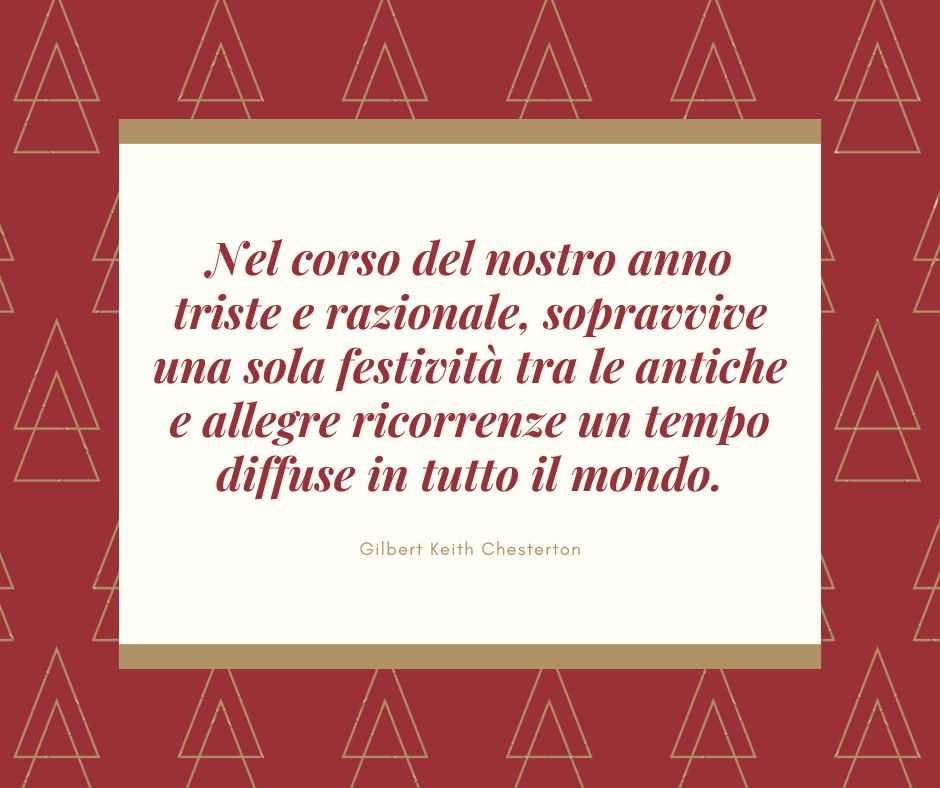 Una delle frasi sul Natale di Gilbert Keith Chesterton