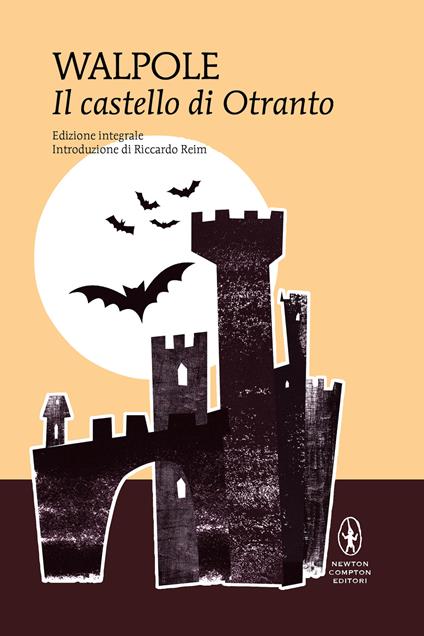 Copertina del libro Il castello di Otranto di Horace Walpole, uno dei primi esempi di romanzi moderni con case stregate