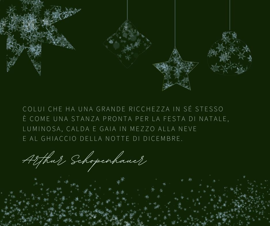 Una delle frasi sul Natale di Arthur Schopenhauer