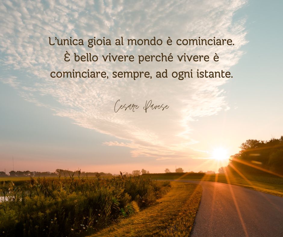 Una delle frasi sui nuovi inizi di Cesare Pavese