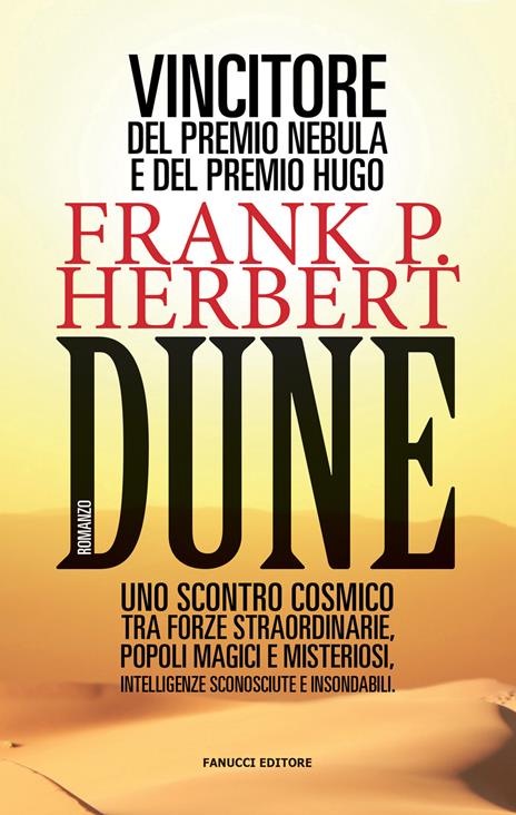 copertina di dune, di frank herbert. Il secondo film della saga uscirà nel 2023