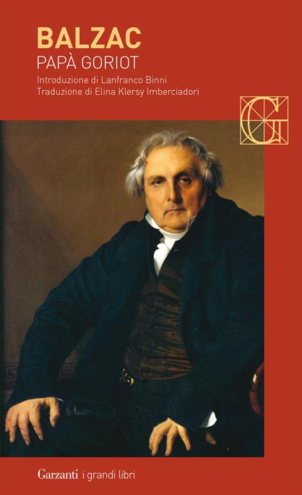 copertina del libro papà goriot di honoré de balzac
