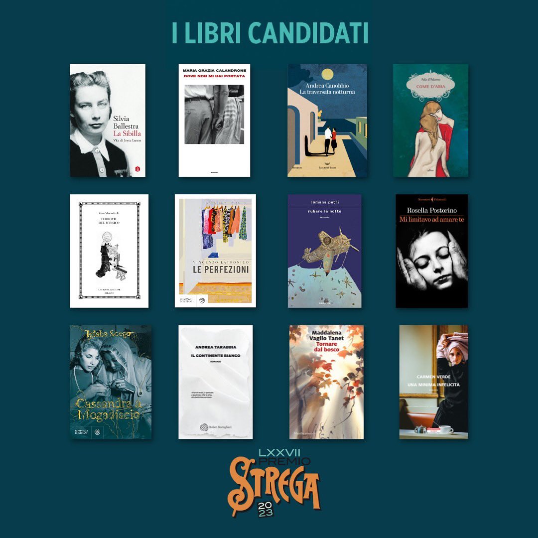 libri candidati premio strega 2023