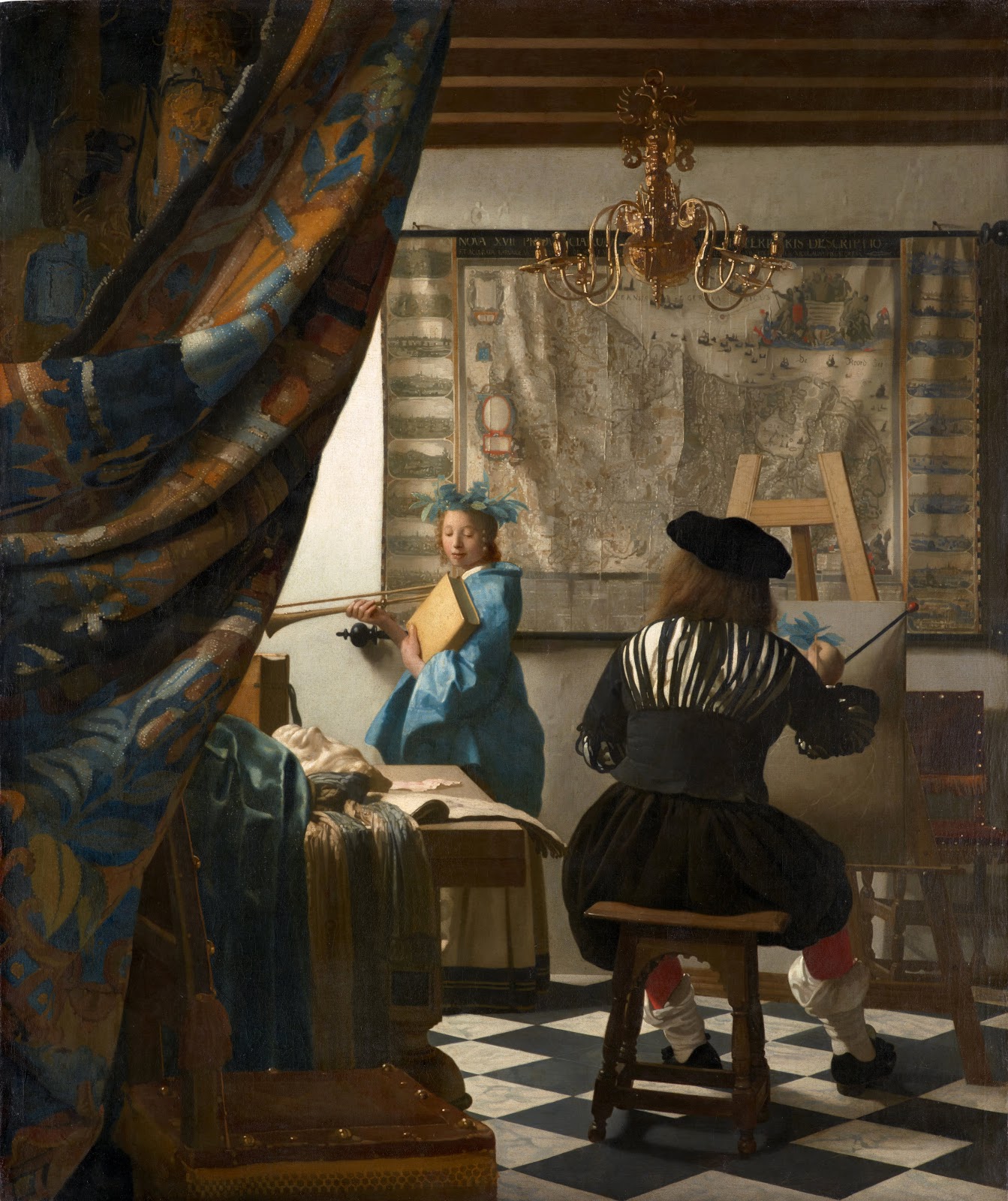 Allegoria della Pittura, Jan Vermeer (olio su tela, 1666 circa, Kunsthistorisches Museum di Vienna)