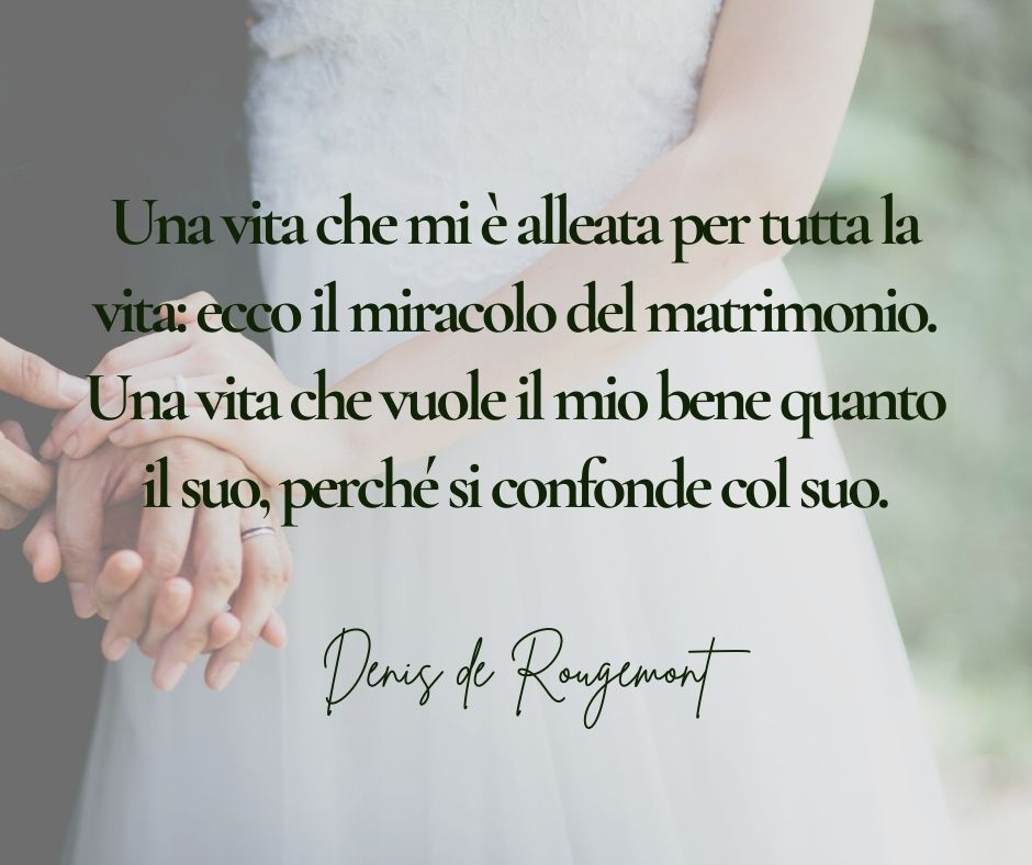 Una delle frasi sul matrimonio pronunciate da Denis de Rougemont