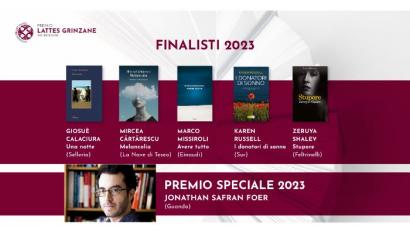 I 5 libri finalisti del Premio Lattes Grinzane 2023 (a Jonathan Safran Foer il riconoscimento Speciale)