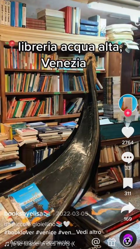 libreria acqua alta tiktok