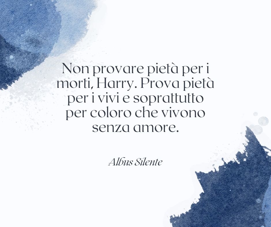 Una delle frasi della saga di Harry Potter pronunciate da Silente