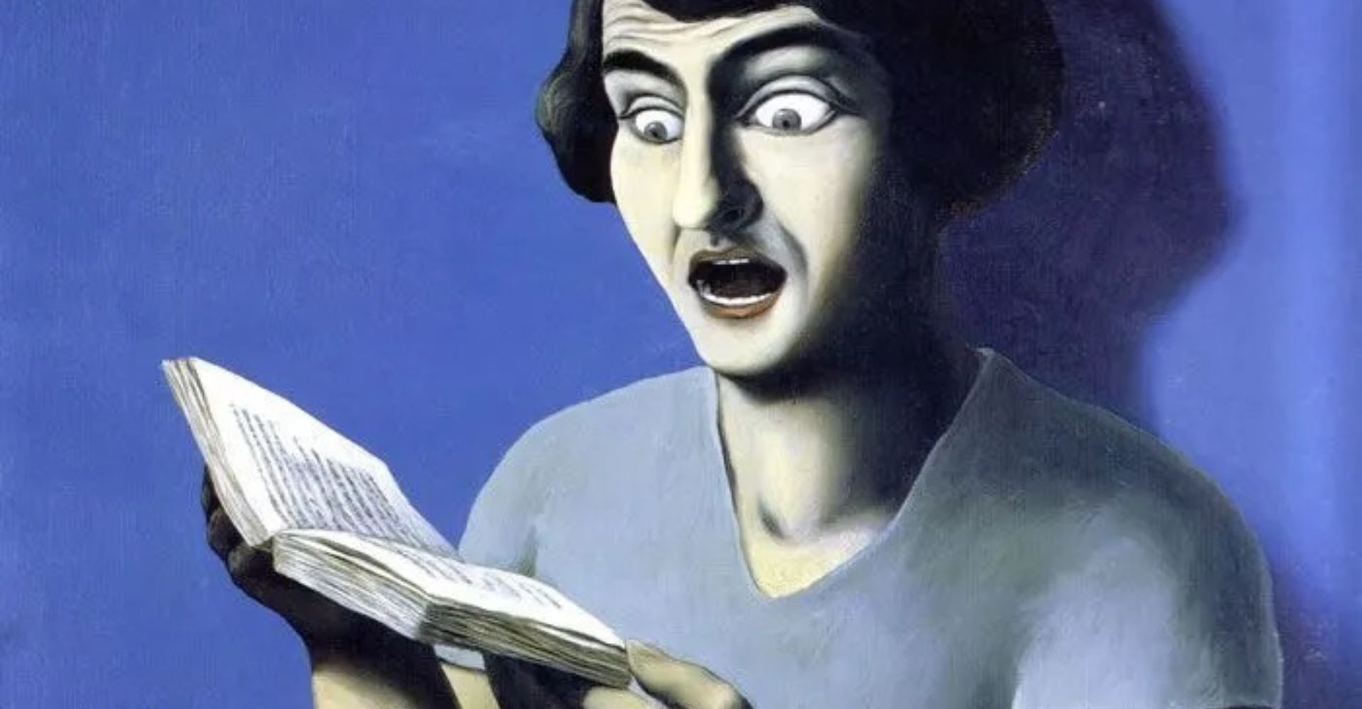 "La Lectrice Soumise", René Magritte (olio su tela, 1928, Musée Magritte a Bruxelles)