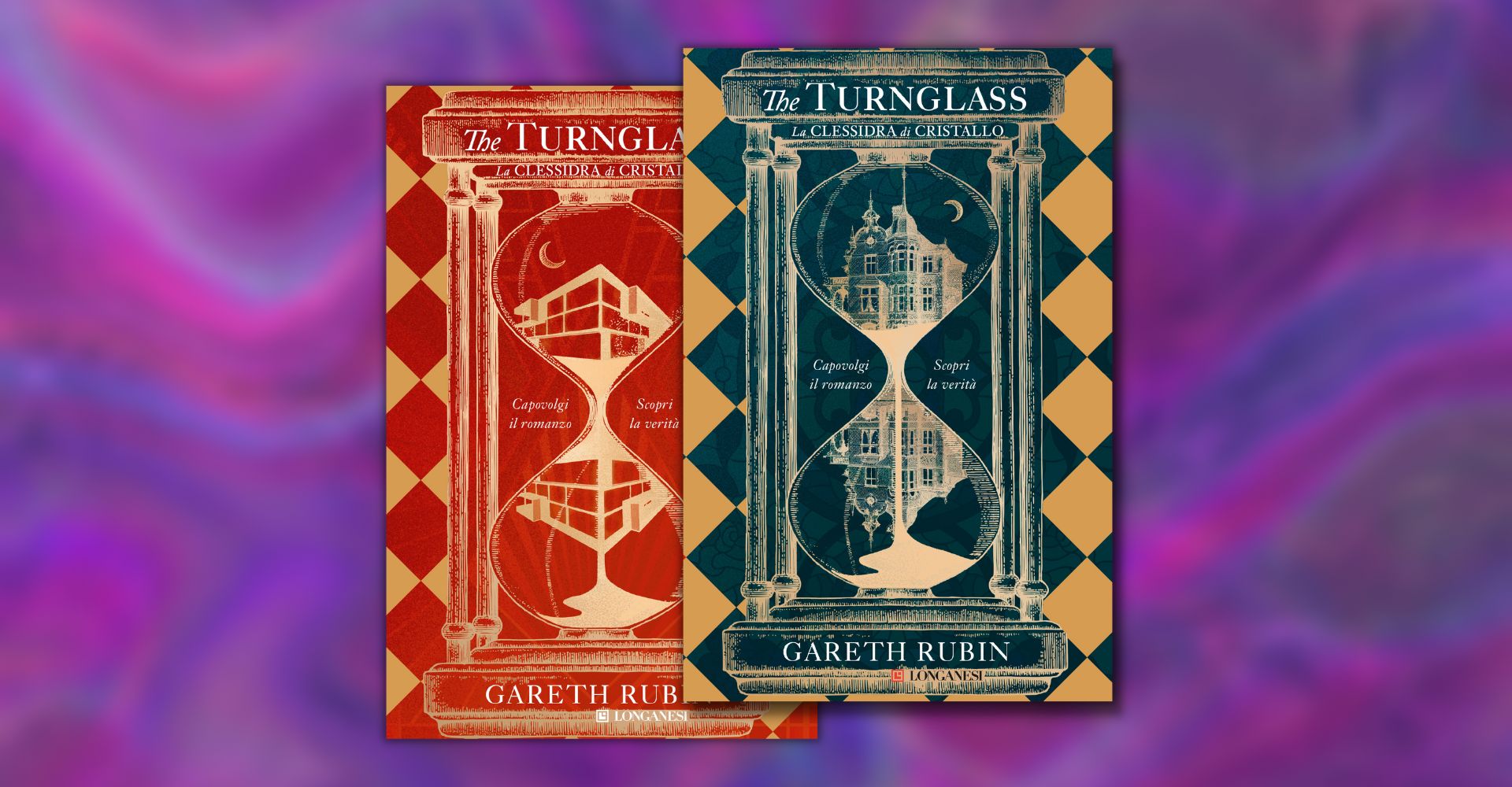 The Turnglass La clessidra di cristallo: un curioso romanzo tête-bêche  (per un enigma da risolvere) 