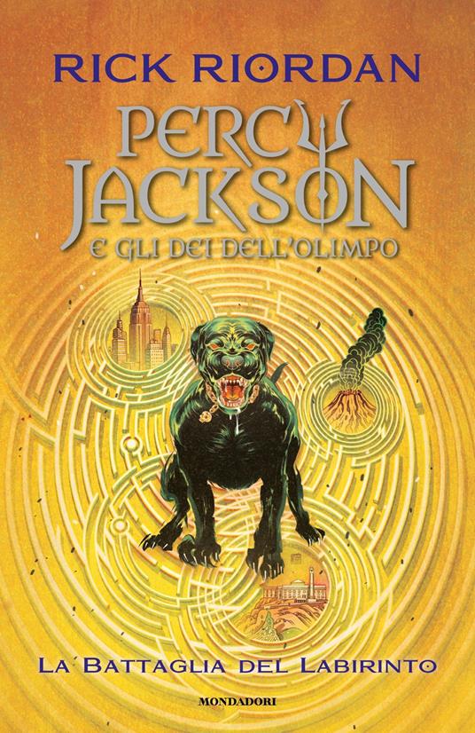 Copertina di La battaglia del labirinto. Percy Jackson e gli dei dell'Olimpo di Rick Riordan. Percy Jackson libri