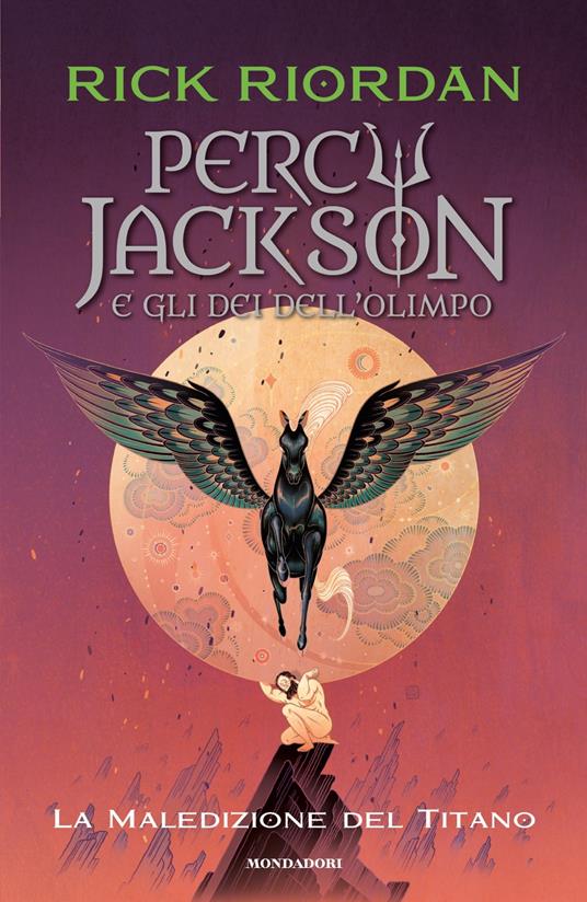 Copertina di La maledizione del titano. Percy Jackson libri di Rick Riordan