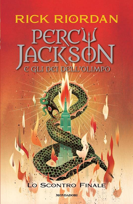Copertina di Lo scontro finale. Quinto volume della saga di Percy Jackson e gli dei dell'Olimpo Percy Jackson libri
