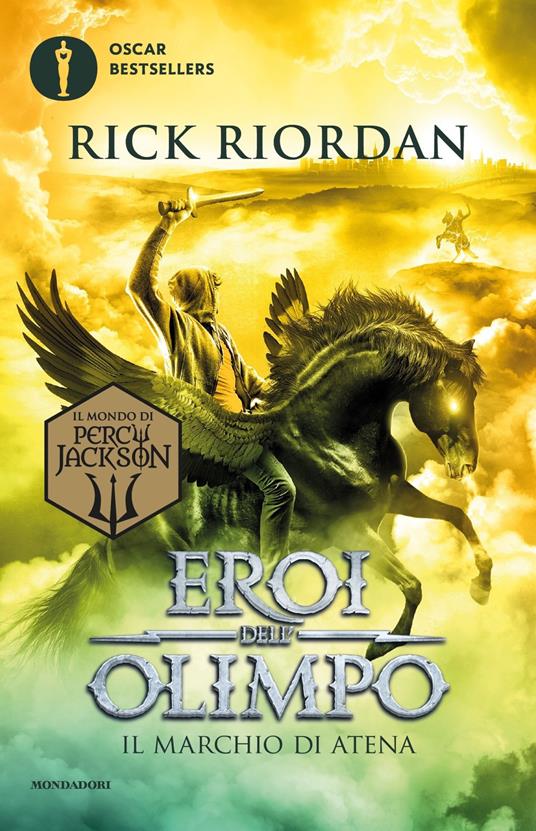 Copertina di Eroi dell'Olimpo. Il marchio di Atena Percy jackson di Rick Riordan