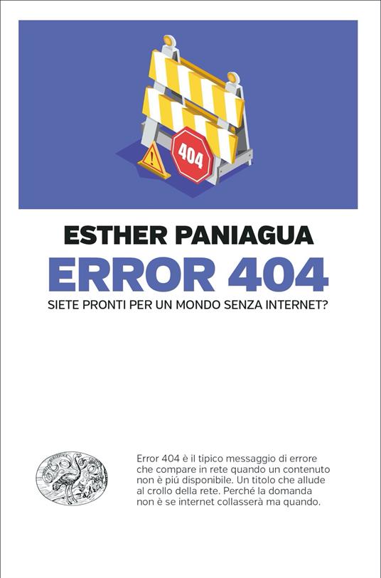 La copertina del saggio Error 404 di Esther Paniagua