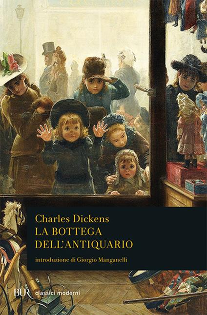 La copertina de La bottega dell'antiquario di Charles Dickens