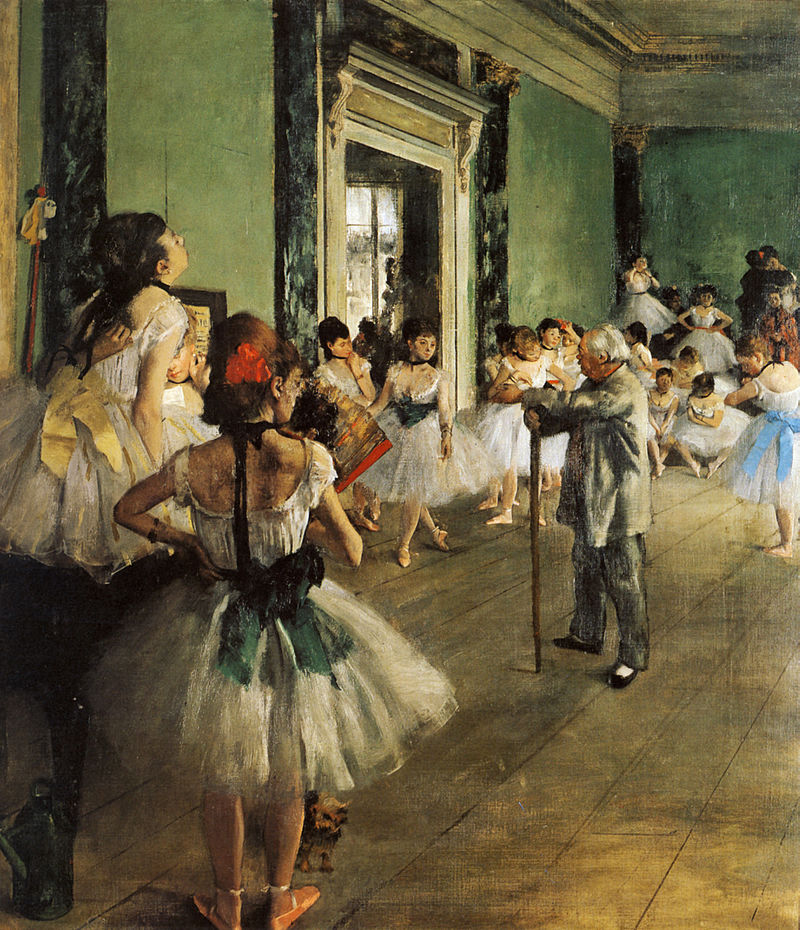 Il quadro "La scuola di danza" di Degas