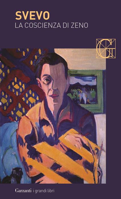 Copertina del libro La coscienza di Zeno di Italo Svevo, famoso per l'uso della tecnica del flusso di coscienza