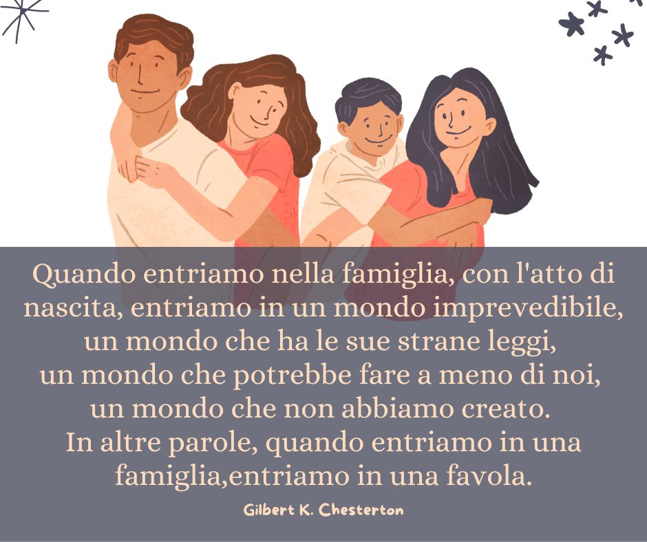 Una delle frasi sulla famiglia di Gilbert K. Chesterton