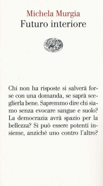 copertina del libro futuro interiore di michela murgia