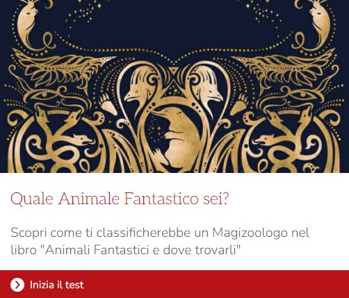 harry potter test animale fantastico