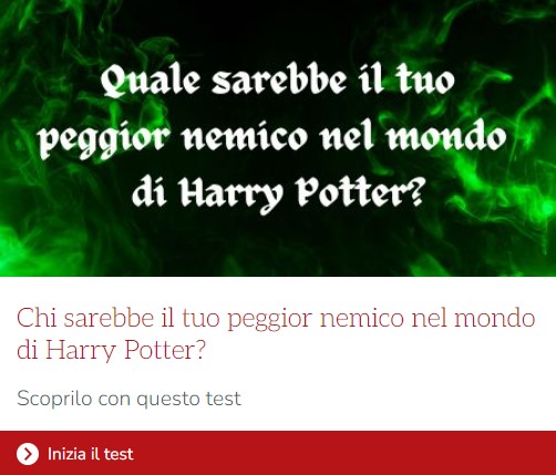 test harry potter peggior nemico