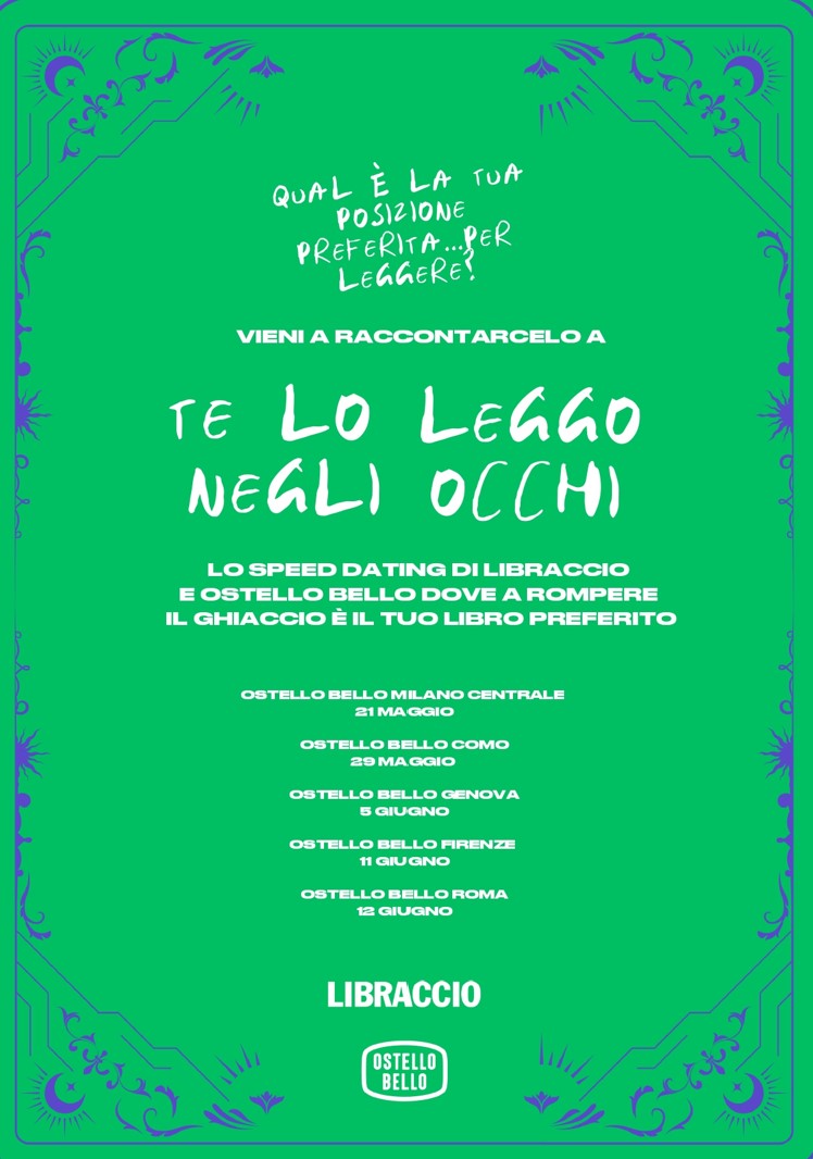 TE LO LEGGO NEGLI OCCHI LIBRACCIO OSTELLO BELLO