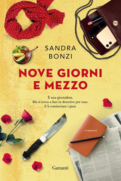 Copertina del libro Nove giorni e mezzo di Sandra Bonzi, uno dei cozy crime italiani più letti negli ultimi anni