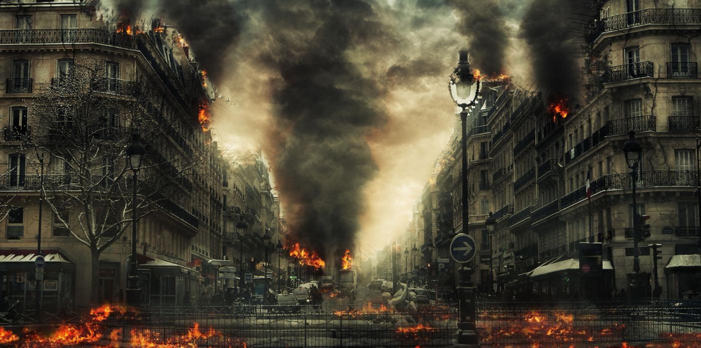 Una serie di libri sull'Apocalisse, questa è l'immagine di copertina dell'articolo