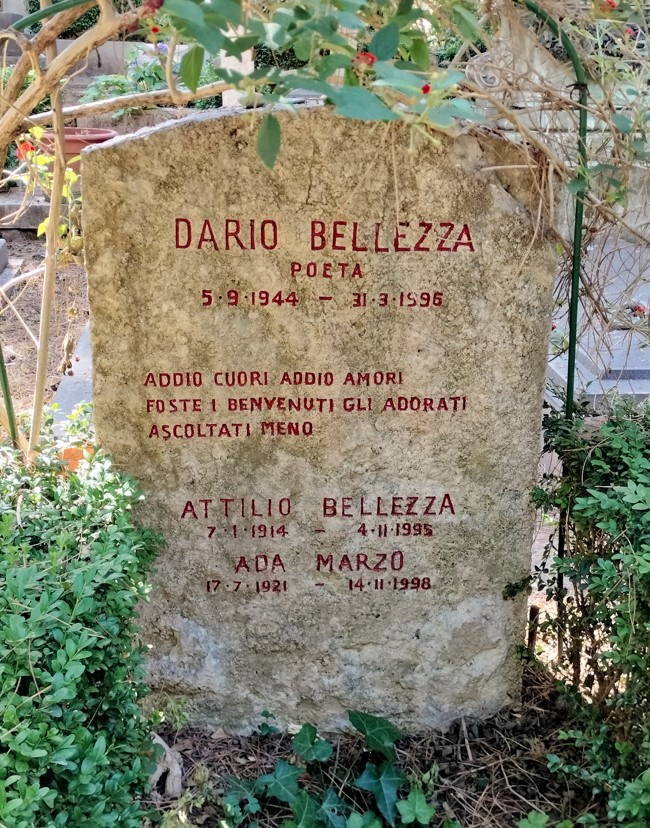 Dario Bellezza tomba